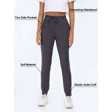 BVNSOZ Women’s Joggers with Pockets - Stylish Sweat Pants for Versatile Activities
