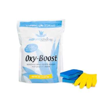 Natural Choices Oxy -Boost - Oxygen Stain Remover Powder - Bleach Alternative for Laundry - Chlorine-Free Multi-Purpose Cleaner and Deodorizer (5 lb)