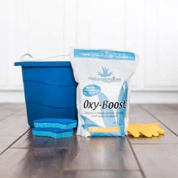 Natural Choices Oxy -Boost - Oxygen Stain Remover Powder - Bleach Alternative for Laundry - Chlorine-Free Multi-Purpose Cleaner and Deodorizer (5 lb)