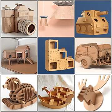 Bercoor Corrugated Cardboard Sheets, 8.5 x 11 Inch Flat Cardboard Sheets Craft, Thick Cardboard Squares for Packing, Mailing and DIY Crafts, Pack of 25