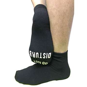 Novelty Cotton Socks Do Not Disturb Socks for Men Women Gamers