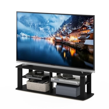 Furinno 11191BK Black TV Stand - Modern Design