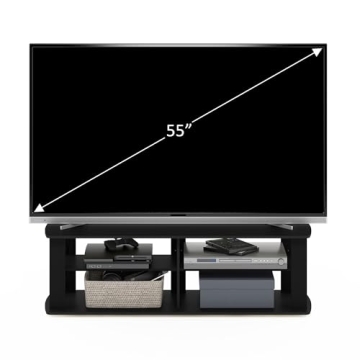 Furinno 11191BK Black TV Stand - Modern Design