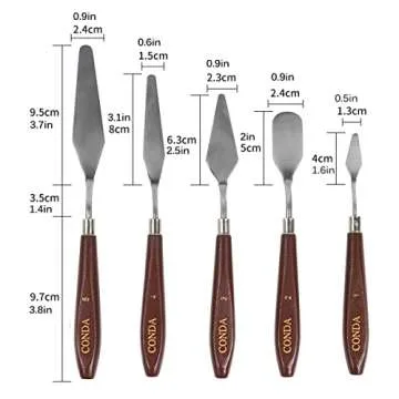 Quality CONDA Palette Knife Set for Artists and Hobbyists