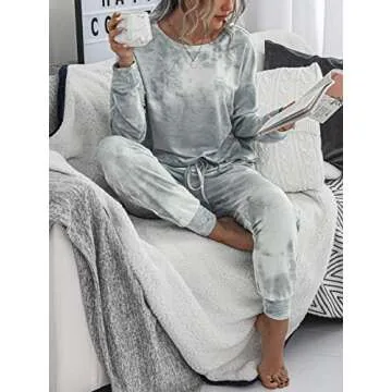 Tie Dye Women's Pajama Set - Comfortable Sleepwear