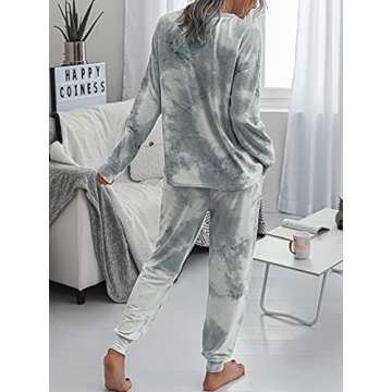 Tie Dye Women's Pajama Set - Comfortable Sleepwear