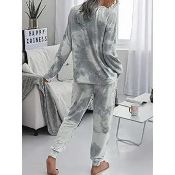 Tie Dye Women's Pajama Set - Comfortable Sleepwear