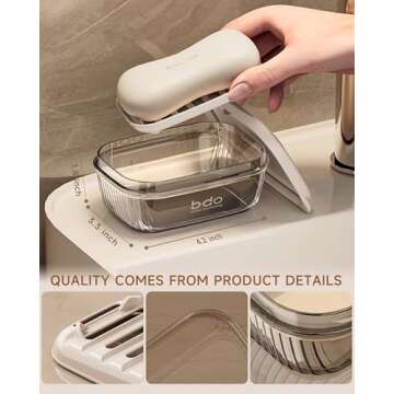 PEISAINOX Travel Soap Case for Secure Soap Storage