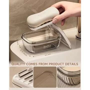 PEISAINOX Travel Soap Case for Secure Soap Storage