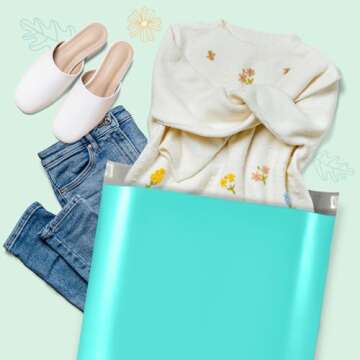 Fuxury Large Poly Mailers Shipping Envelopes Bags 19x24 Inch 100 Pack Teal,Self Adhesive Mailers Poly Shipping Bags for Small Clothing Business,Waterproof and Flexible polymailers,Keep Items Protected