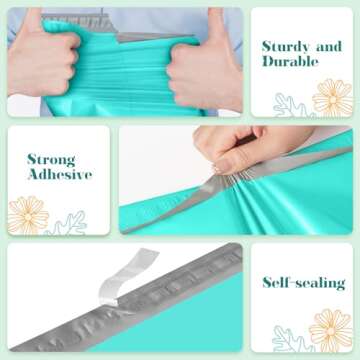 Fuxury Large Poly Mailers Shipping Envelopes Bags 19x24 Inch 100 Pack Teal,Self Adhesive Mailers Poly Shipping Bags for Small Clothing Business,Waterproof and Flexible polymailers,Keep Items Protected