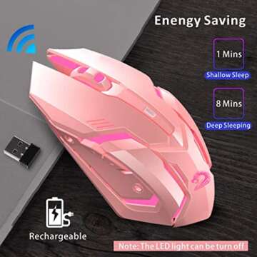 Uciefy X96 Wireless Gaming Mouse with RGB Lights