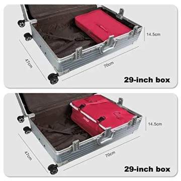 TABITORA Portable Hanging Travel Shelves Bag Organizer