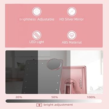 Hansong Bluetooth Makeup Mirror with Light & Magnification