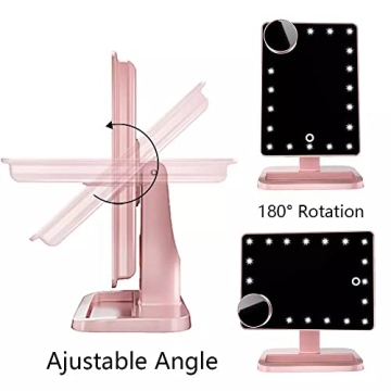 Hansong Bluetooth Makeup Mirror with Light & Magnification