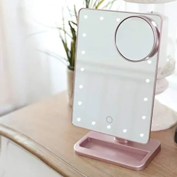 Hansong Bluetooth Makeup Mirror with Light & Magnification