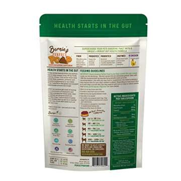 Perfect Poop Digestion & General Health Supplement for Dogs: Fiber, Prebiotics, Probiotics & Enzymes...