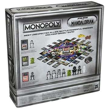 Monopoly: Star Wars The Mandalorian Edition Board Game, Inspired by The Mandalorian Season 2, Protec...