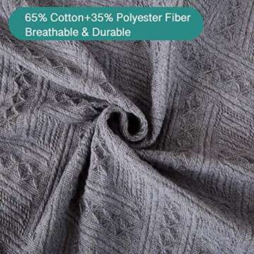 Rose Home Fashion Geometric Sectional Couch Covers