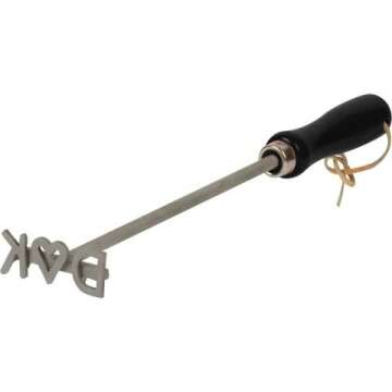 Custom Monogram Meat Branding Iron & Gift Plank