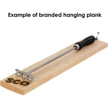 Custom Monogram Meat Branding Iron & Gift Plank