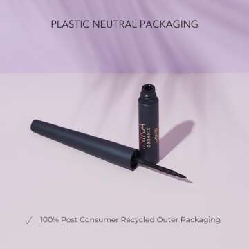 INIKA - Organic Liquid Eyeliner | Vegan, Non-Toxic Beauty (Black)