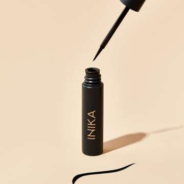 INIKA - Organic Liquid Eyeliner | Vegan, Non-Toxic Beauty (Black)