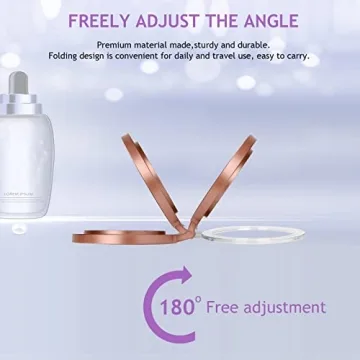 deweisn Magnifying Makeup Mirror with Lights 10X/1X