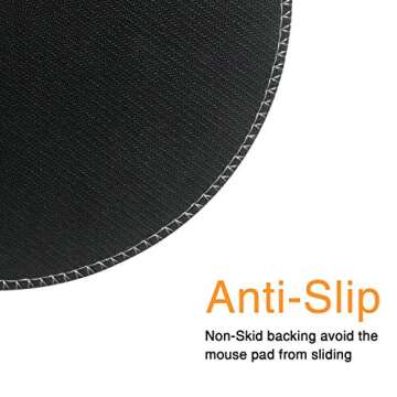 BYBART Black White Marble Stripe Mouse Pad for Stylish Workspaces