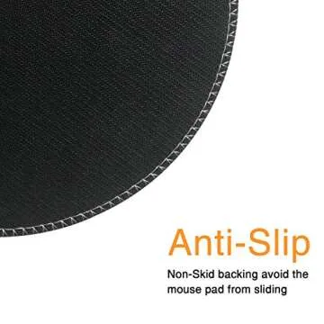 BYBART Black White Marble Stripe Mouse Pad for Stylish Workspaces