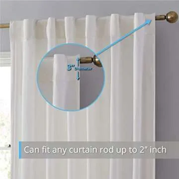 HLC.ME Velvet Drapes - Elegant Window Treatment Panels