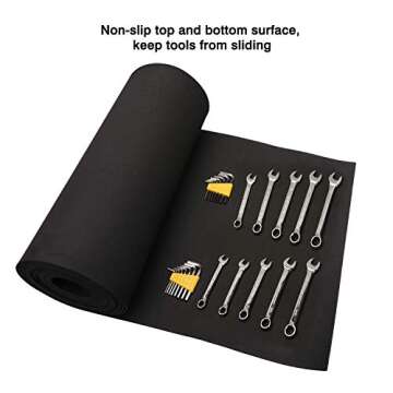 CASOMAN Professional Tool Box Liner and Drawer Liner, Black