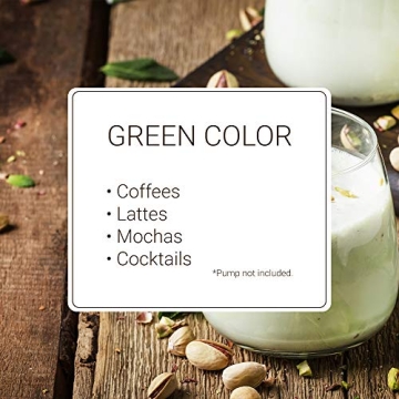 Monin Pistachio Syrup - Rich Flavor for Lattes and Cocktails