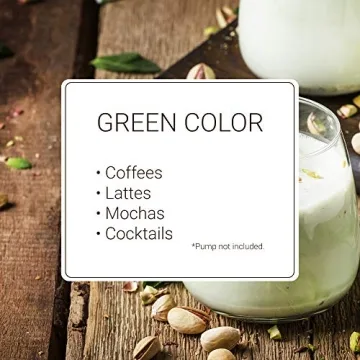 Monin Pistachio Syrup - Rich Flavor for Lattes and Cocktails