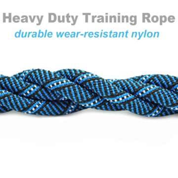 Mycicy Long Rope Leash for Dog Training 12, 15, 22, 30, 50, 75, 100ft Check Cord Recall Agility Lead Tie Out Dog Line for Small Medium Dogs, Great for Outdoor, Camping, or Backyard (30 feet)