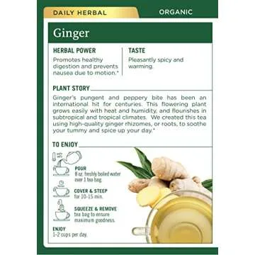 Traditional Medicinals Organic Ginger Herbal Tea - 16 Count (Pack of 2)