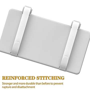 Car Visor Vanity Mirror Rechargable LED Light Makeup Mirror for Car Truck SUV Clip on Sun Visor 3 Light Modes & 60 LEDs Dimmable touch screen Car Mirror as A Gifts for Valentine's Day(White)