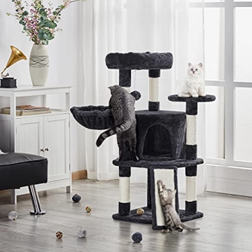 Yaheetech 42in Cat Tower with Cozy Perch and Scratching Posts