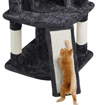 Yaheetech 42in Cat Tower with Cozy Perch and Scratching Posts