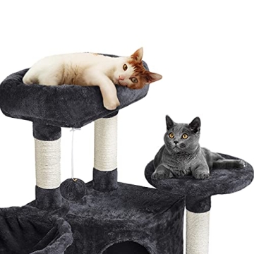 Yaheetech 42in Cat Tower with Cozy Perch and Scratching Posts