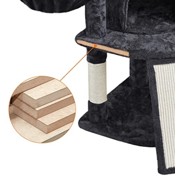 Yaheetech 42in Cat Tower with Cozy Perch and Scratching Posts