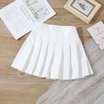 Little Big Girls' Kid Pleated Tennis Short Skirt Skort Kid School Girls Uniform Scooters Skirts