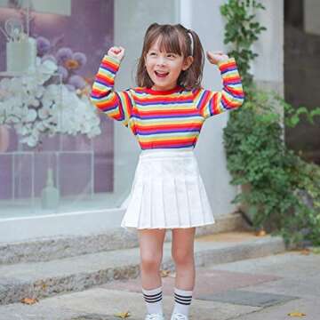 Little Big Girls' Kid Pleated Tennis Short Skirt Skort Kid School Girls Uniform Scooters Skirts