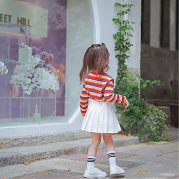 Little Big Girls' Kid Pleated Tennis Short Skirt Skort Kid School Girls Uniform Scooters Skirts