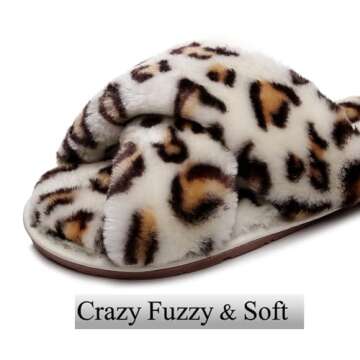 Stylish Crazy Lady Women's Fuzzy Fluffy Slippers