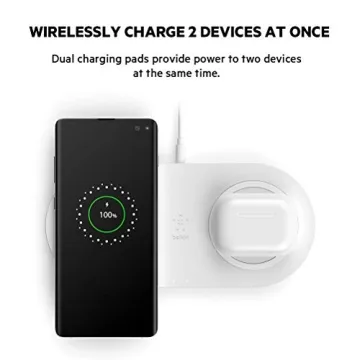 Belkin Dual Wireless Charger - 10W Qi-Certified Charging Pad