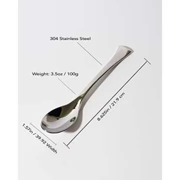 Elegant Quenelle Spoon/Rocher Spoon | Stainless Steel 304 Durability