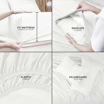 Utopia Bedding Queen Bed Sheet Set - Soft & Easy Care