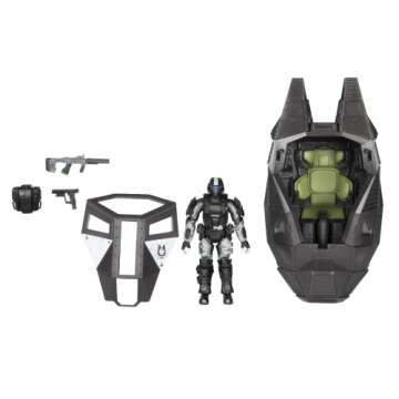 HALO 4" “World of HALO” Figure & Vehicle – ODST Drop Pod with Rookie