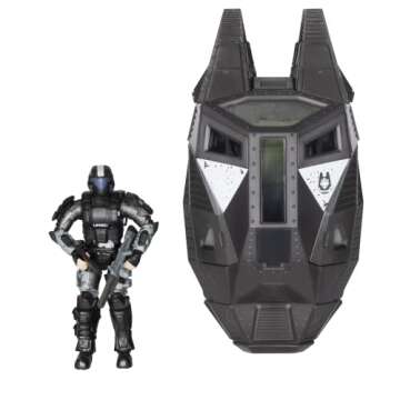 HALO 4" “World of HALO” Figure & Vehicle – ODST Drop Pod with Rookie